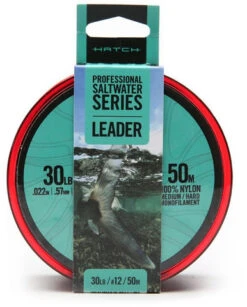 Hatch Professional Saltwater Series Med/Hard Monofilament Leader - 50M
